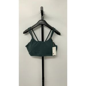 NET Quince Forest Green Strappy Sports Bra